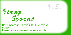 virag szorat business card